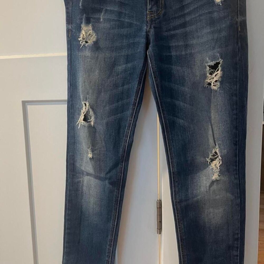 Zara Women's Blue and Navy Jeans